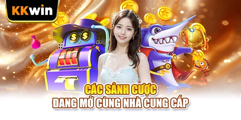 Các sảnh cược đang mở cùng nhà cung cấp
